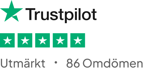 Utmärkt i betyg på Trustpilot