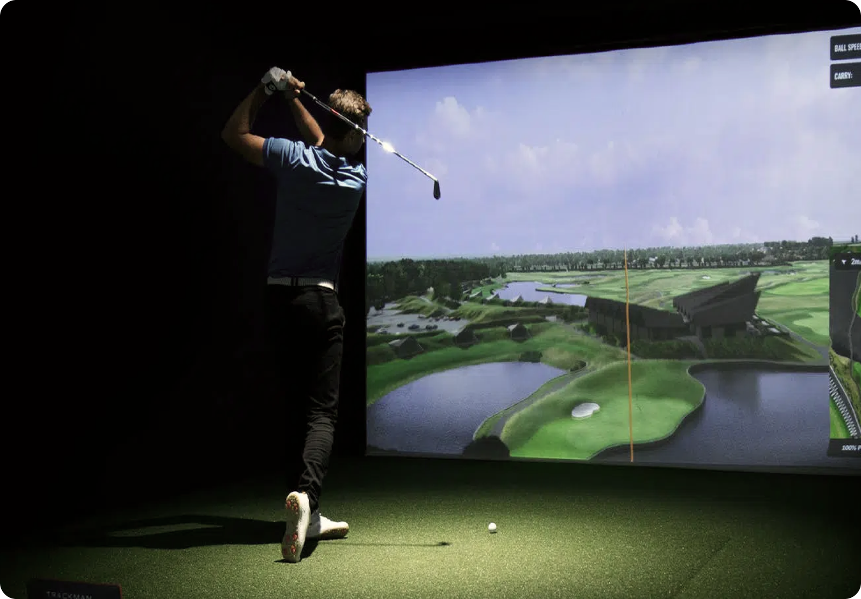 Golfare i simulator